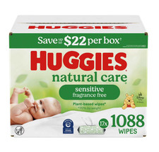 Huggies Natural Care Sensitive Baby Wipe Refill Fragrance Free 1,088 ct 