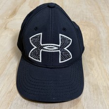 Under Armour Youth Black/White Stretch Fitted Hat