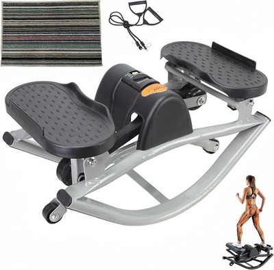 Low-Impact Lateral Rocking Fitness Stepper Machine for Knees/Joints Home Workout