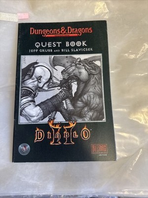 Dungeons & Dragons Diablo II Adventure Game Quest Book Jeff Grubb Bill Slavicsek