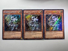 3 x Constellar Kaus HA07-EN045 Secret Rare 1st Edition YuGiOh Playset NM
