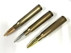 NEW 50 Caliber Bullet Pen 5.5" Long ~ Silver / Brass / Copper w/ Black Ink