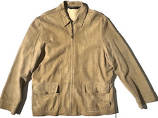 Vtg POLO RALPH LAUREN Mens Butter Suede Leather Utility Workwear Jacket sz L