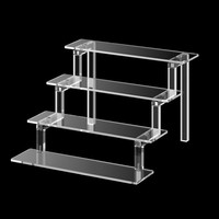 Acryl Riser Display StäNder Regal Organizer FüR Kosmetik Figuren Deko 4-Stufig