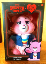 Netflix - Care Bears x Stranger Things - Cheer Bear As Eleven. 12 Plush New I Bo