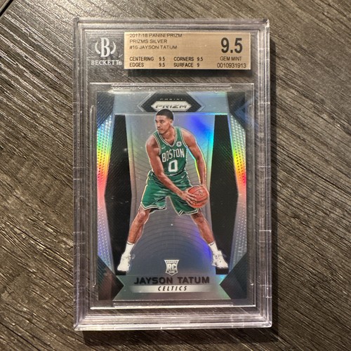 Jayson Tatum 2017-18 Panini Prizm #16 Silver Prizm Rookie RC BGS 9.5 Celtics