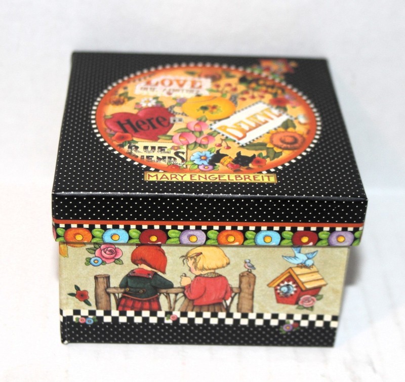 MARY ENGELBREIT Sterling Silver Brooch EMPTY BOX ONLY Delightful ME LOGO Images