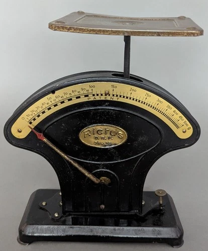 Rictus Briefwaage / Küchenwaage Art Deco DRP 304478