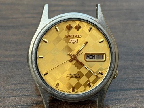 Seiko 5 Vintage Automatic 17 Jewels Men's Watch 7009-3171 Spares/Repairs (145)