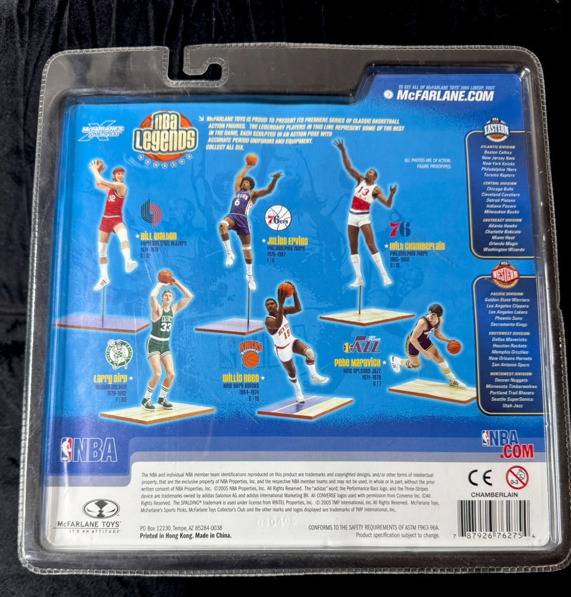 MCFARLANE NBA LEGENDS SERIES 1 LAKERS WILT CHAMBERLAIN CHASE