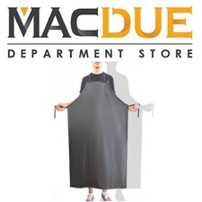 Grembiule In PVC Impermeabile, Lavabile E Lavabile, Con Tracolla Regolabile E Tasca Frontale, Per Aggiungere Testo E Logo Nero Taglia Unica - Foto 11