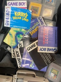 huge Game Boy lot 3 consoles 3 Nintendo brand hard cases 12 games cord ALL WORK!