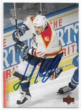 JODY HULL Autographed Signed 1995-96 Upper Deck card #50 Florida Panthers