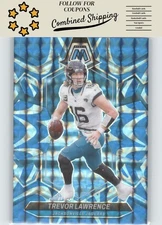 2024 Panini Mosaic #99 Trevor Lawrence Mosaic Reactive Blue