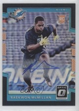2017 Donruss Optic Rookies Black Auto 1/25 Raekwon McMillan #131 Auto 0c6