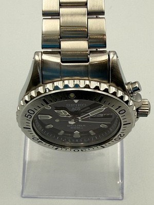 SEIKO AGS SCUBA 5M43-0C50 Black Dial 200M Kinetic Divers Watch New