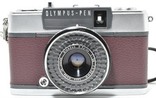 Near Mint OLYMPUS PEN EES-2 Brown 35mm Half Frame Film Camera JAPAN 2700562