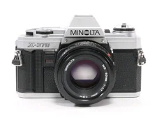 Vintage Minolta X-370 35mm SLR Camera w/50mm f/1.7 Lens - Untested  EUC 