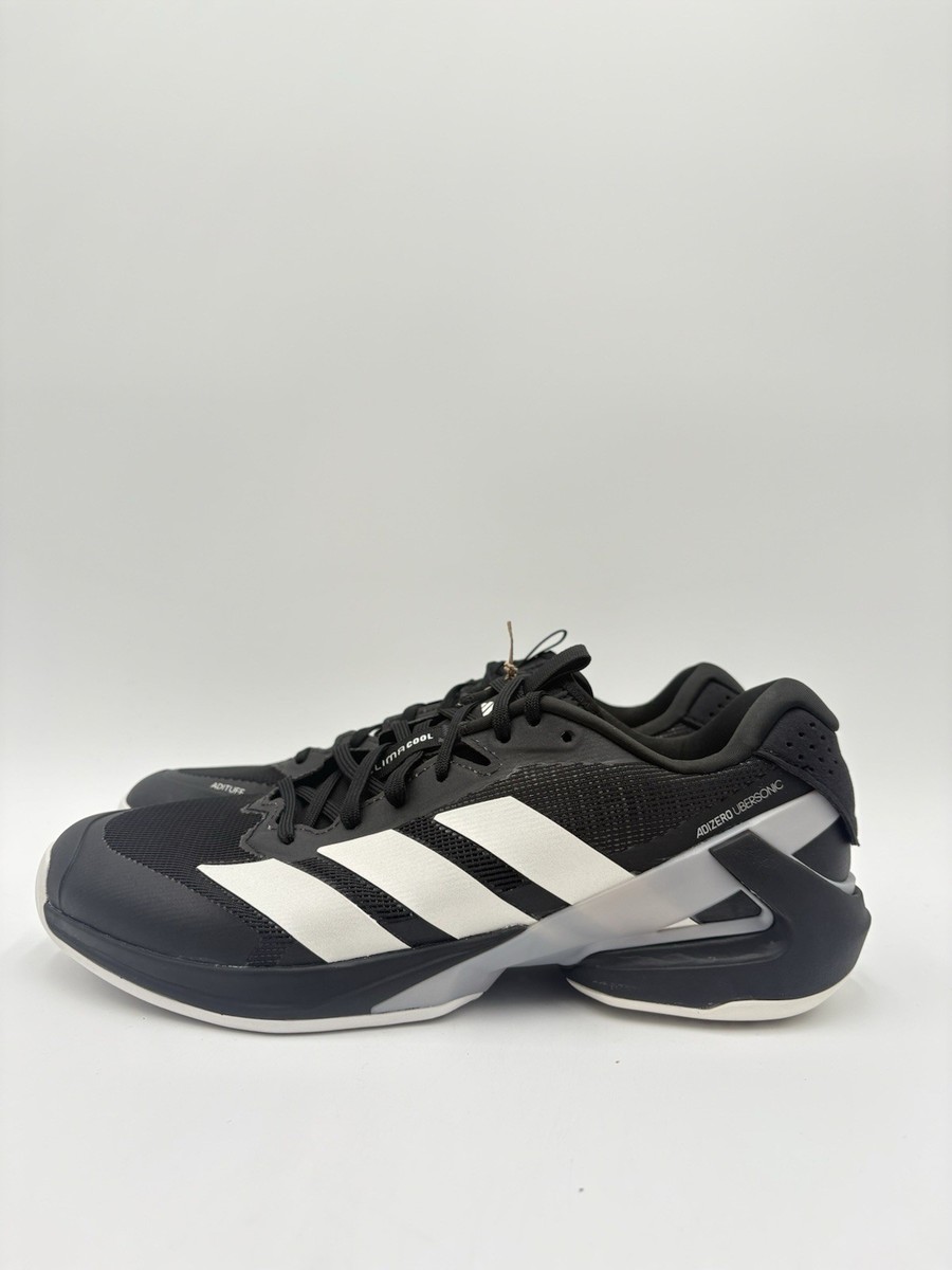Adidas Men's Adizero Ubersonic 5 Multiple Sizes Black Silver Adidas Men's Adizero Ubersonic 5 Multiple Sizes Black Silver