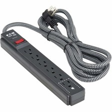 Eaton Tripp Lite 20ft 6-Outlet Surge Protector 5-15R Outlets Black