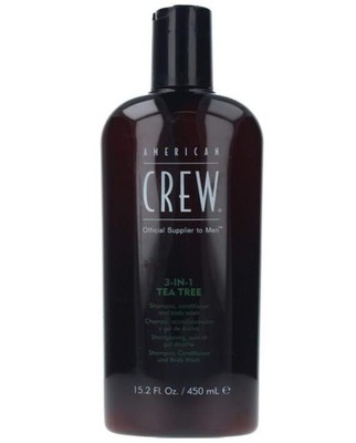 American Crew 3 in 1 Teebaum Shampoo, Conditioner & Body Wash 450 ml