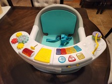Infantino Turquoise Booster Chair with Activity Tray and Toy Attachments