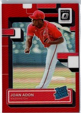 2022 Panini Donruss Optic Rated Rookie Red Prizm /60 Joan Adon #87 Rookie RC