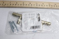 Amerock Bar Pulls 3 in. 76mm Modern Golden Champagne Bar Cabinet Pull