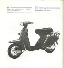 YAMAHA CV80 L SCOOTER SUPPLEMENTAL SERVICE SHOP REPAIR MANUAL ENGLISH FRENCH NEW