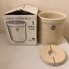 Ohio Stoneware 1 Gallon Crock Ohio Stoneware  - SEE PHOTOS