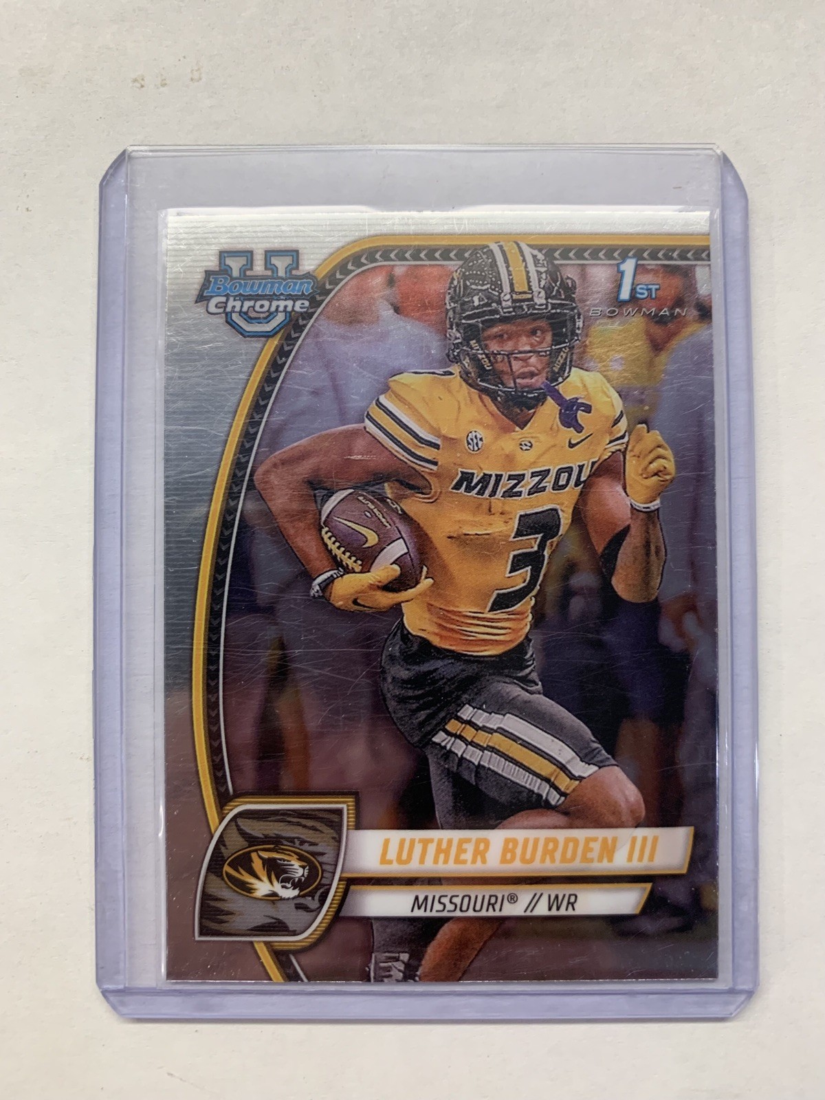 2024 Bowman Chrome University-Luther Burden III 1st Bowman Missouri Tigers #123 