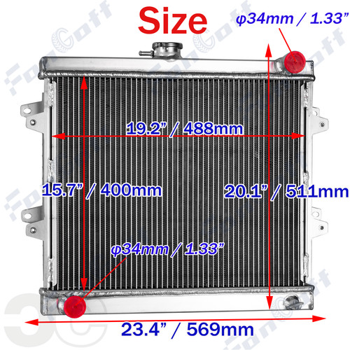 3 ROW Aluminum Radiator Fits Toyota 1984-95 Pickup Base 1992-95 4Runner ...