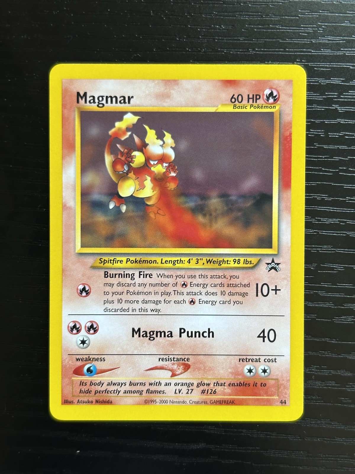 Magmar #44 - 2002 Wizards Black Star Promo - Near Mint