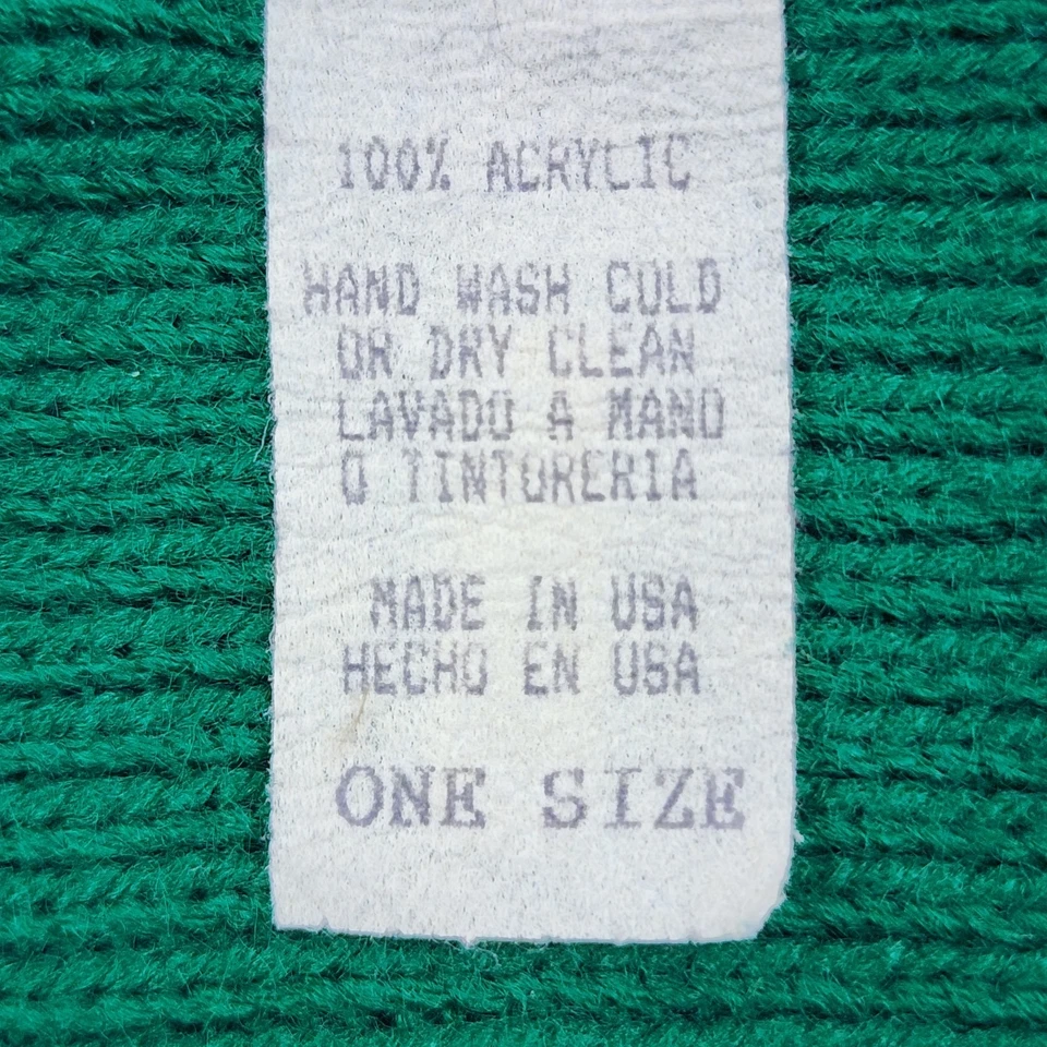Saia suéter vintage anos 80 verde acrílico fenda lateral com pregos de pérola lápis de malha midi - Imagem 4 de 4