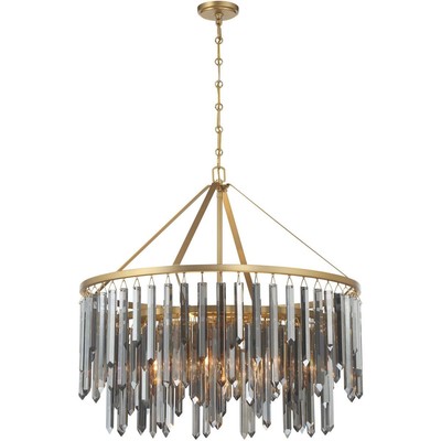 Crystorama GEM-7005-MG-SS Gemma Chandelier Modern Gold
