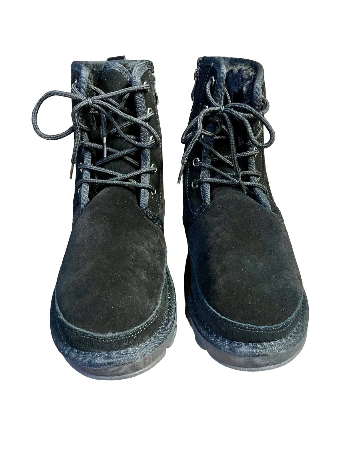 Snow Boots for Men Suede Leather Warm Fur Side Zipper ( Only One Time Used )