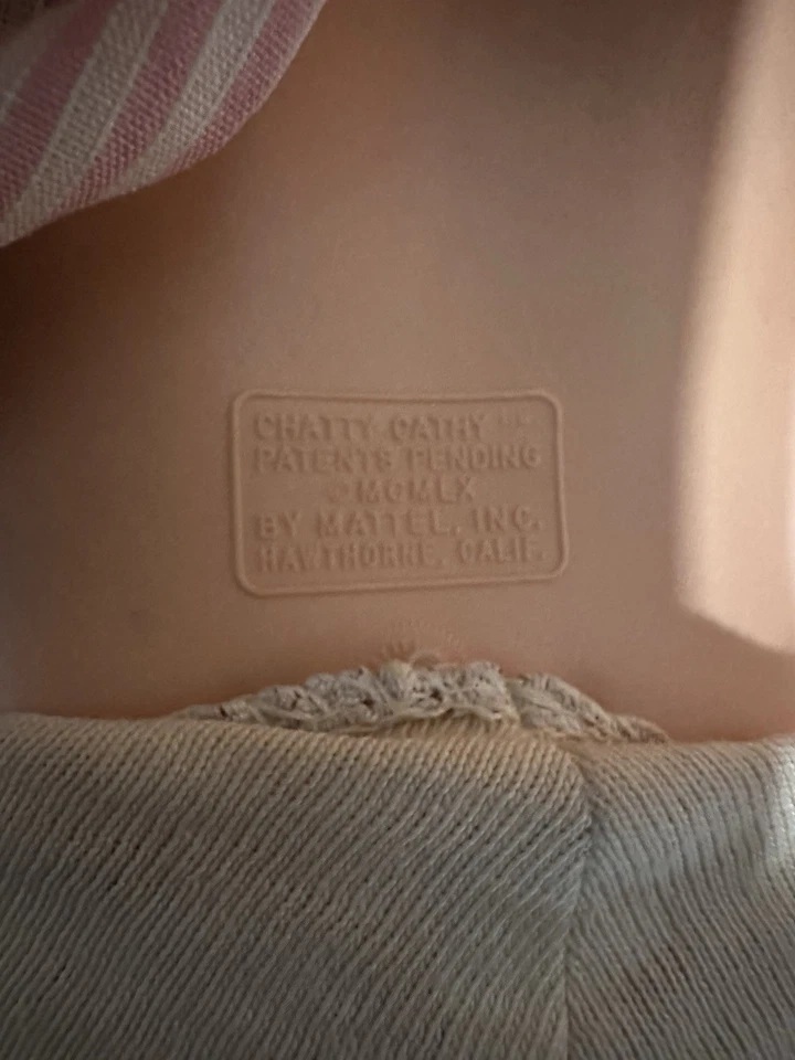 1961 Rare Brunette with Brown Eyes Chatty Cathy Doll With Pull String - Image 4 of 4