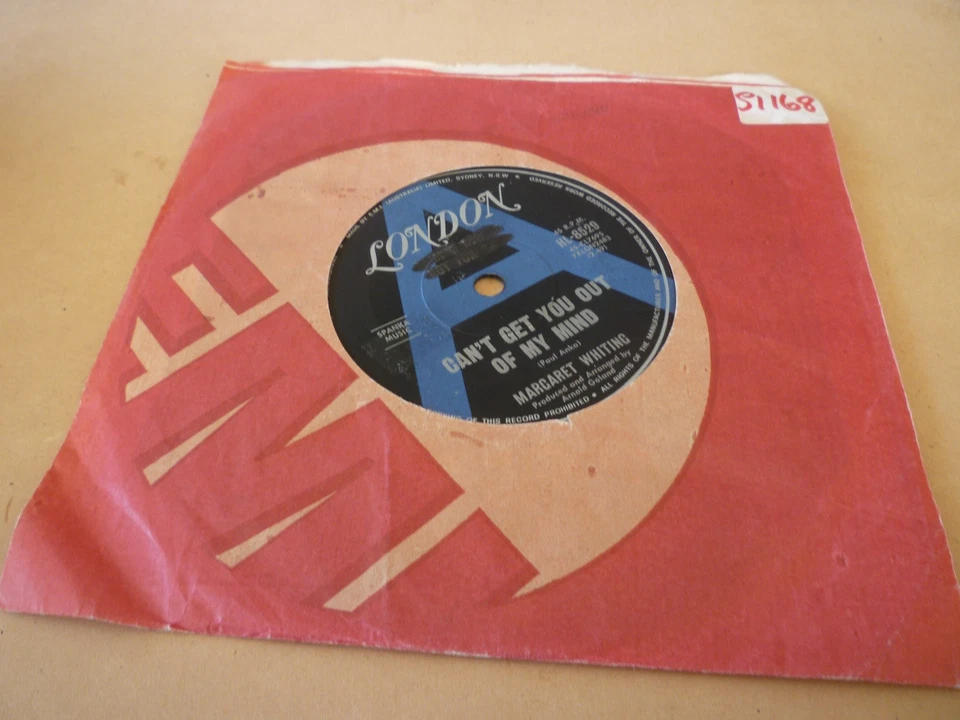 MARGARET WHITING---CAN'T GET YOU OUT OF MY MIND 45 PROMO - image 1 of 1