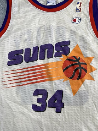 Charles Barkley Phoenix Suns Home Jersey Champion NBA Size S Made In USA - Picture 5 of 11