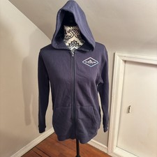 Quicksilver double sided print zip up Hoodie Youth Size L 14-16 surf skate