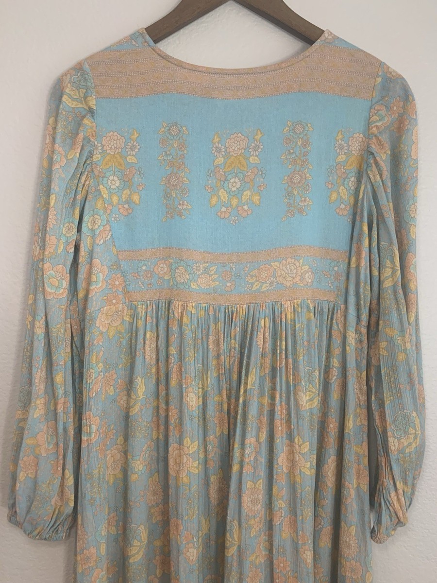 spell juniper boho midi dress Spell & The Gypsy Collective Juniper Boho Midi Dress Eggshell Blue Size S