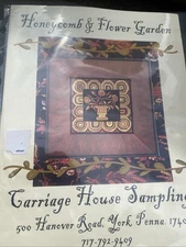 Carriage house sampling Honeycomb & Flower Garden cross stitch pattern