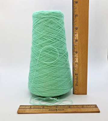 Vintage Phoenix Dye Work Light Green 554421 Cone Yarn 2/24 Spool sew thread knit