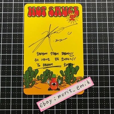 JENO NCT DREAM - HOT SAUCE - official photo card Chilling Ver