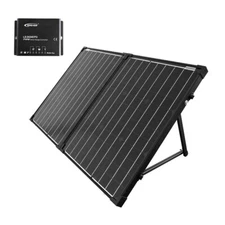 100W Portable Solar Panel Kit Briefcase, With 20A Waterproof Charge Controller