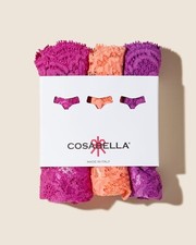 SALE - Cosabella Never Say Never Cutie LR Thong 3 Pack- O/S