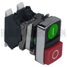 NEW Schneider XB4BW73731B5 Green/Red Double Headed Industrial Switch