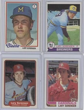 Lot of 16 Different Lary Sorensen Baseball Cards