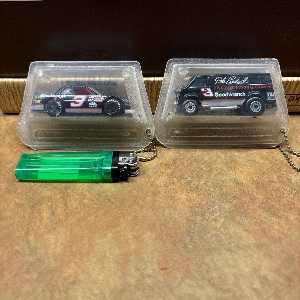 Pair Of Dale Earnhardt racing collectables Club Car In Package