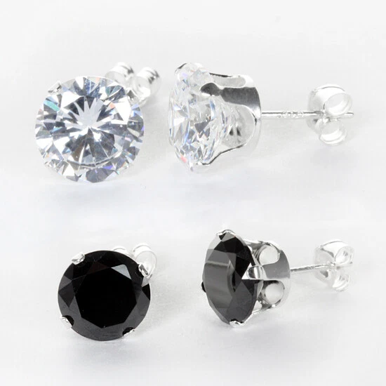 Black cubic zirconia earrings online